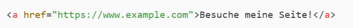 Link einbinden in HTML