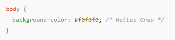 Hintergrundfarbe ändern CSS